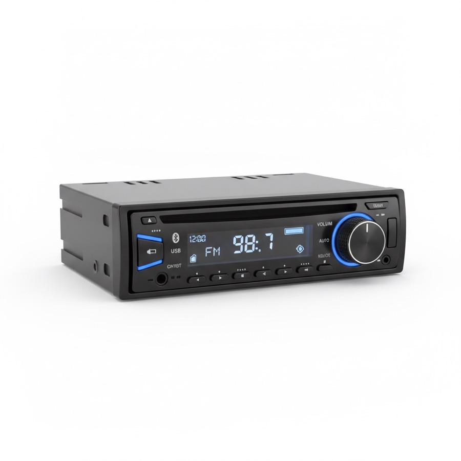 Single-DIN Bluetooth digital media receiver