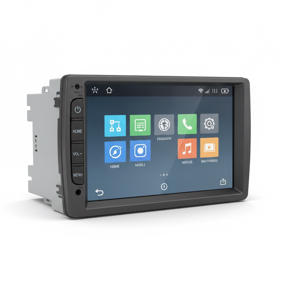 Double-DIN 7 inch CarPlay and Android Auto receiver